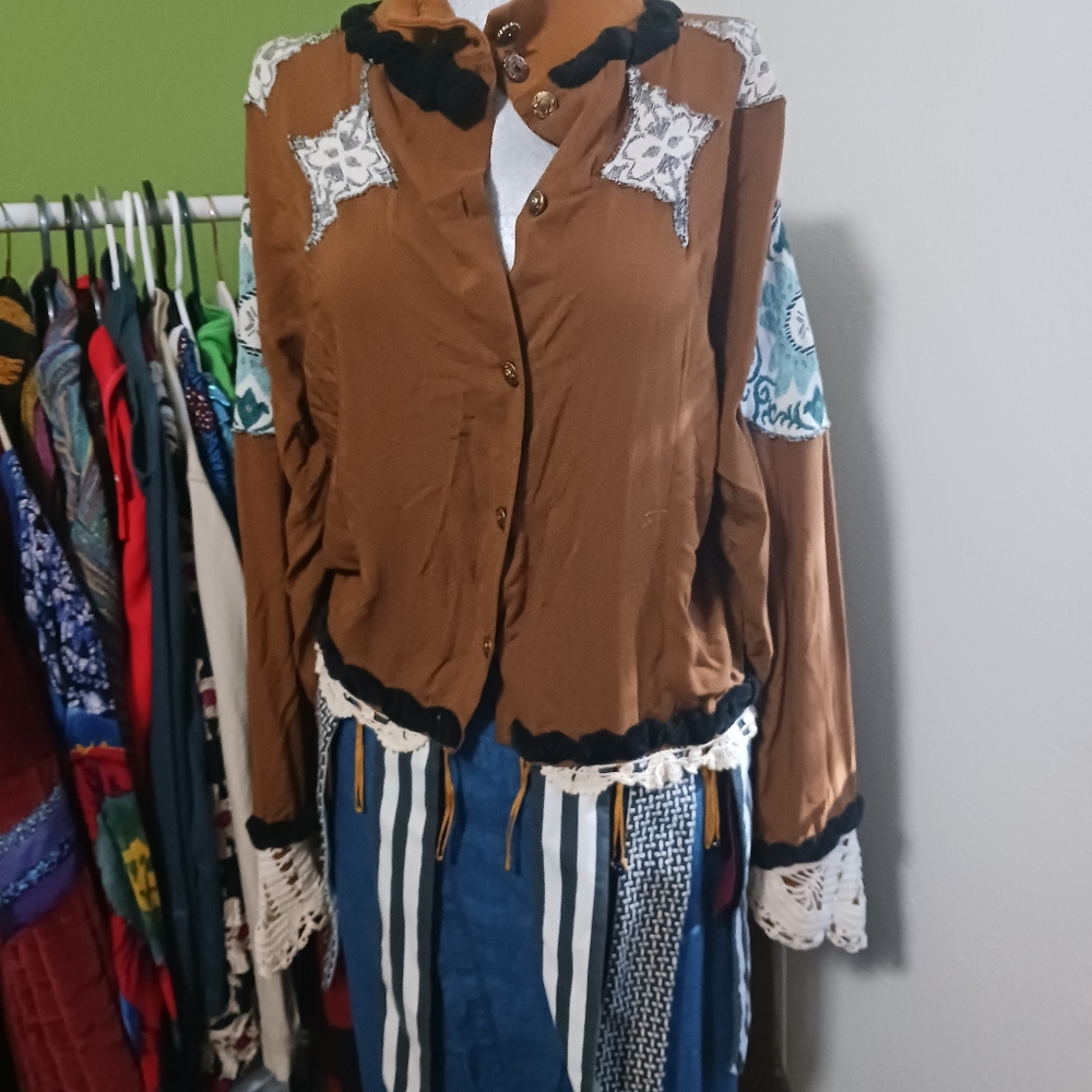 Vintage jacket with patches